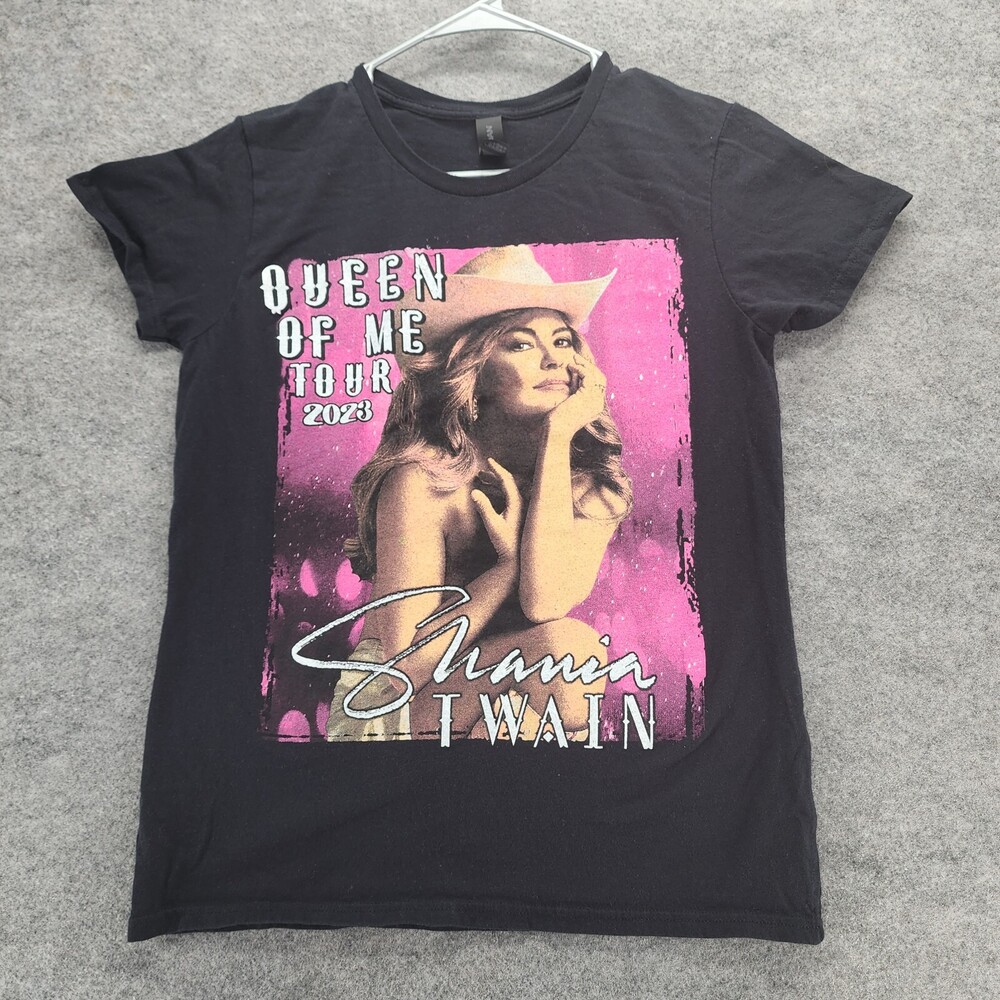 Shania Twain Shirt 2023 Womens Medium Short Sleeve Black